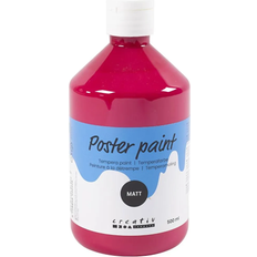 Red Tempera Paints Creativ Company Poster Paint Matte Primary Red 500 ml