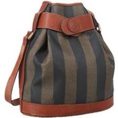 Fendi Bucket Bags Fendi Preloved Zucca Bucket Bag Striped Style Women - Brown