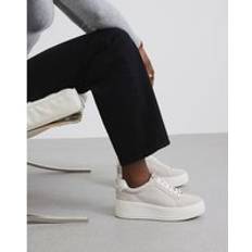 Trainers River Island Lace Up Platform Suede Trainers - Grey