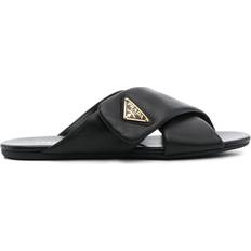 Prada Slippers & Sandals Prada Padded Nappa Leather Slides - Black