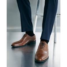 Oxford River Island Mens Brown Textured Oxford Shoes - 12