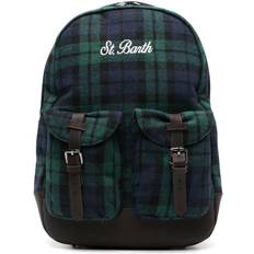 MC2 Saint Barth Tartan Print Backpack - Men - Green