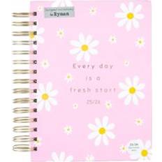 Ryman Daisy Pink A5 Mid Year 2024-2025 Day