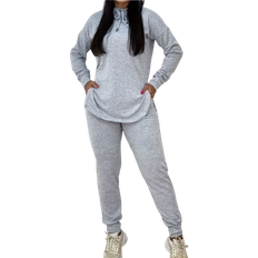 Shein Damen Einfarbiger Jogginganzug mit Kapuze - Herbst