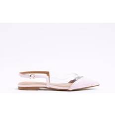 Ballerinas River Island Perspex Patent Pointed Flat Shoes - Pink