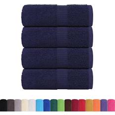 Handdoeken vidaXL Gastendoekjes 4 St 30x50 cm 360 g/m 100% Katoen Marineblauw