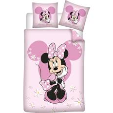 Disney Roze Minnie Mouse Dekbedovertrek 140 x 200 cm Katoen 65 x 65 cm Polycotton