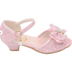 Shein Crystal High Heel Sandals - Glitter Pink