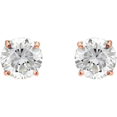Giani Bernini 18k Gold over Silver Cubic Zirconia Stud Earrings 1 ct. t.w. Rose Gold