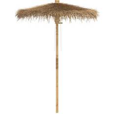 Natural Parasols vidaXL Tiki Umbrella with Banana Leaf Canopy 150 cm Bamboo