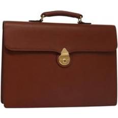 Bruna - Unisex Portföljer Burberry Preloved Leather Briefcase Classic Style Unisex - Brown