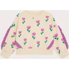 Pink Sweatshirts Monsoon Kids' Tulip Cotton Sweatshirt - Pink