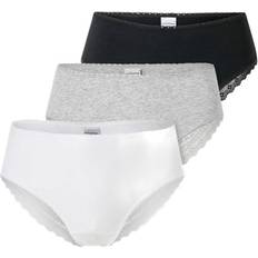 Herre - Multifarvet Trusser Schiesser Modern Multipacks 3-pak - Grå/Meleret/Sort/Hvid