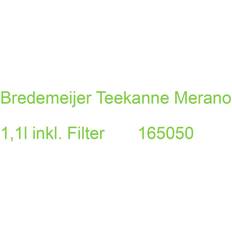 Transparent Teapots Bredemeijer Merano 1,1l inkl Filter Teekanne
