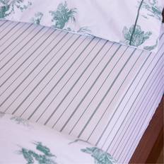 Bed Sheets 300 Thread Count Stripe Fitted Bed Sheet Green