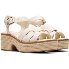 Clarks Hjemmesko & Sandaler Clarks Shoes Coledale Strap Heel Sandals - Weiß