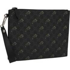 Gucci Clutches Gucci Preloved Tiger Print Clutch Model 625580 Unisex - Black