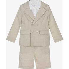 Beige Suits Children's Clothing Patachou Boys Beige Linen & Cotton Suit - Beige