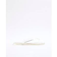 Flip-Flops River Island Womens Clear Flip Flop Jelly Sandals - Beige