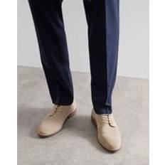 Beige Derby Schott Mens River Island Suede Derby Shoes - Beige