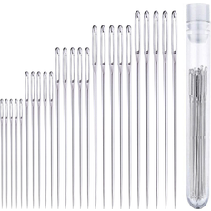 Yarn & Needlework Supplies LimbO 25 Pcs Large Eye Sharp Sewing Needles