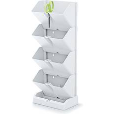 Prosperplast Flowerbed Vertical Garden Standing White Krukke