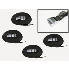 Black Bungee Cords & Ratchet Straps Securefix Direct Cambuckle Tie Down Straps Black 35MM 700KG 5M x4