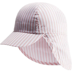 H&M Striped Four Panel Cotton Cap - Pink/White