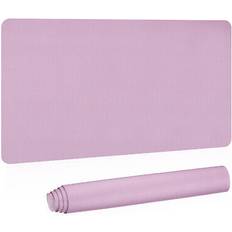 Purple Desk Mats Uxcell 35 x 17 in Large Desk Mat PU Leather Dual Side Purple