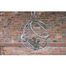 Steel Garden Decorations Poppy Forge Fairy Catcher With Sitting Fairy Bare Metal/Ready To Rust