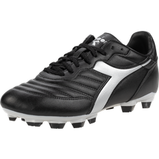 Diadora Football Shoes Diadora Brasil R LPU FG Firm Ground Soccer Cleat - Black/Silver
