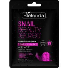 Bielenda Ansiktsmasker Bielenda Snail Beauty Secrets Illuminating Nourishing Black Sheet Mask 1pc