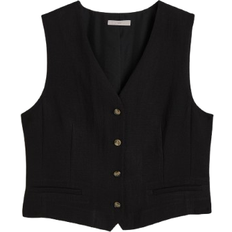 Recycled Materials Suits H&M Tailored Suit Waistcoat - Black