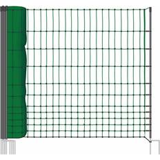 Kits de clôture Sweeek Kit Filet Clôtures Pour Poules 50m Avec 14 Piquets Double Pointes 50x1.15m