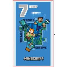 Minecraft Age 7 Birthday Card