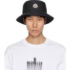 Moncler Men Hats Moncler Water-Repellent Bucket Hat - Black