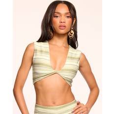 Stripes Bikini Tops Ramy Brook Oliwia Bikini Top - Sandstone Stripe