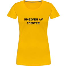 My Angry Socks Surrounded By Idiots Premium T-shirt Women - Sun Yellow