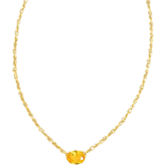 Kendra Scott Cailin Pendant Necklace Gold Blue Crystal Necklace Gold One One