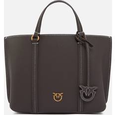 Pinko Bags Pinko Cabas En Cuir Foulonné - Dark Brown