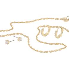 Snö of Sweden Smyckesset Snö of Sweden Maine Necklace Set 2 - Gold/Clear