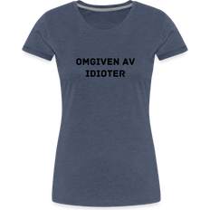 Omgiven av idioter My Angry Socks Omgiven Av Idioter Premium T-shirt - Heather Blue