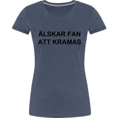My Angry Socks Älskar Fan Att Kramas Premium T-shirt Women - Heather Blue