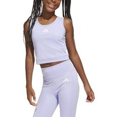 Purple Tank Tops Children's Clothing adidas Kids' Cropped Sports Top - Purple/Violet Tone/White