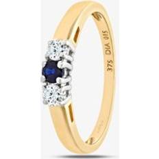 Sapphire Rings T.H.Baker Diamond Ring - Gold