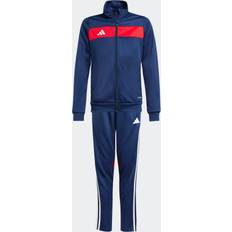 Återvunna material Tracksuits adidas Tiro 25 Essentials Träningsställ - Team Navy/Red