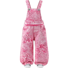Dungarees Trousers Children's Clothing Shein Stylish Baby Girls Embroidered Casual Pants