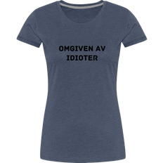 Omgiven av idioter My Angry Socks Omgiven Av Idioter Premium T-shirt Women - Heather Blue