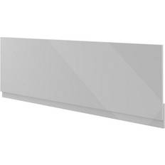 B&Q Contemporary Gloss Grey Rectangular Front Bath Panel 51Cm 170Cm One Size