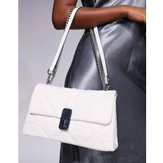 Aldo Tasker Aldo Goma Crossbody-Taske Med Sølvfarvet Kædestrop - Hvid